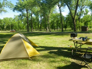 Campsite at General Sibley Campground